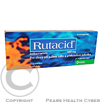 RUTACID 20X500MG Žvýkací tablety - Lékárna.cz