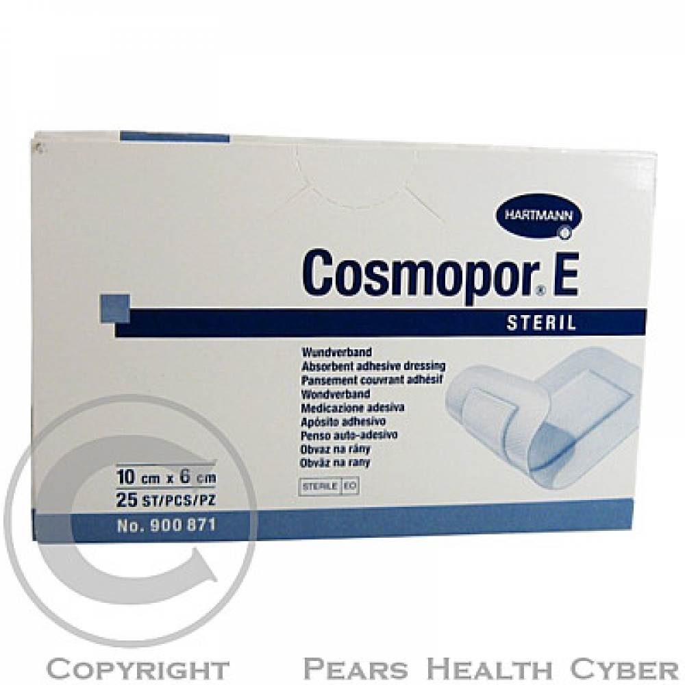 Rychloobvaz Cosmopor E sterilní 10x6 cm 25 ks