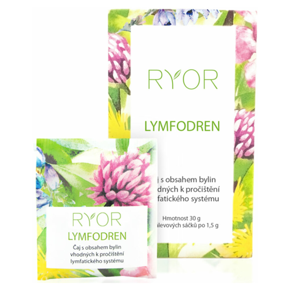 E-shop RYOR Lymfodren Bylinný čaj 20 kusů nálevových sáčků