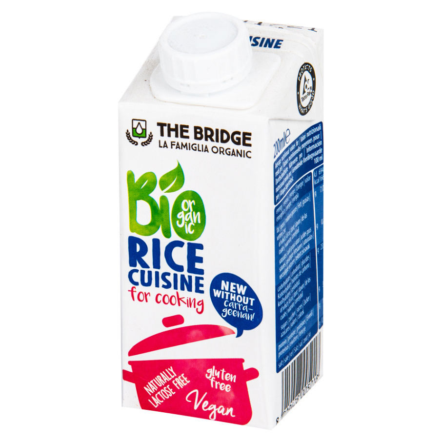 Levně THE BRIDGE Rýžová alternativa smetany na vaření 200 ml BIO