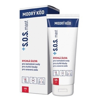 MODRÝ KÓD S.O.S. mast 125 ml (Tělové krémy) - Ošetřující, Regenerační, Zklidňující