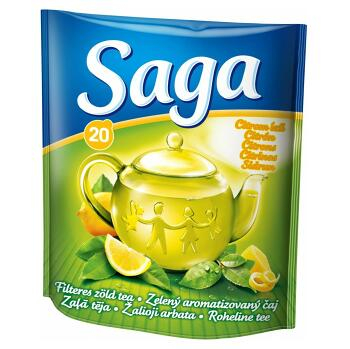 SAGA zelený čaj citrón 20 x 1,3 g