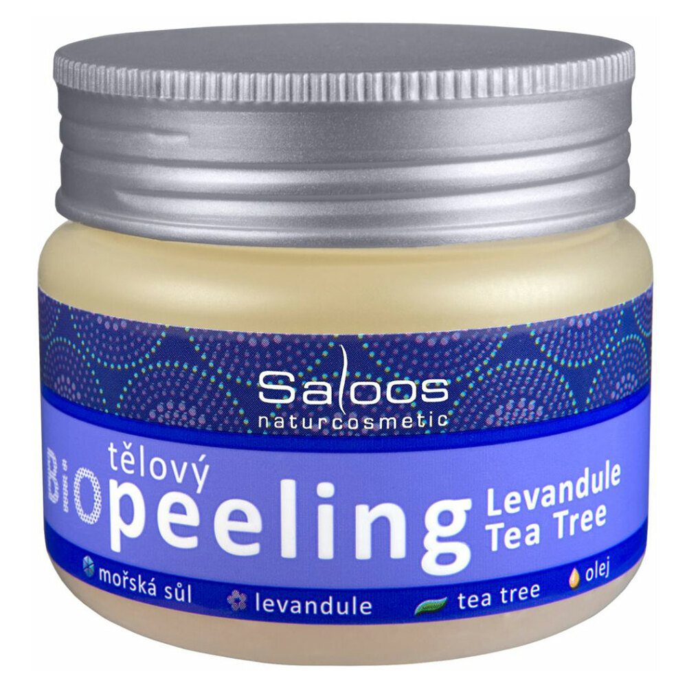 SALOOS Bio Tělový peeling Levandule & Tea Tree 140 ml