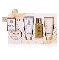 SALSA Koupelový set Essence of Beauty s fizzerem Dárkové balení 4 kusy