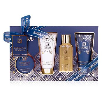 SALSA Koupelový set Essence of Beauty Dárkové balení 4 kusy (Kosmetické balíčky) - Čistící, Peelingové, Hydratační