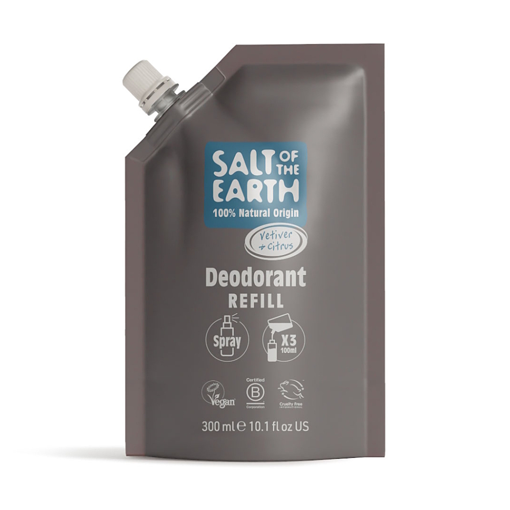SALT OF THE EARTH Náplň deodorant spray vetiver & citrus 300 ml