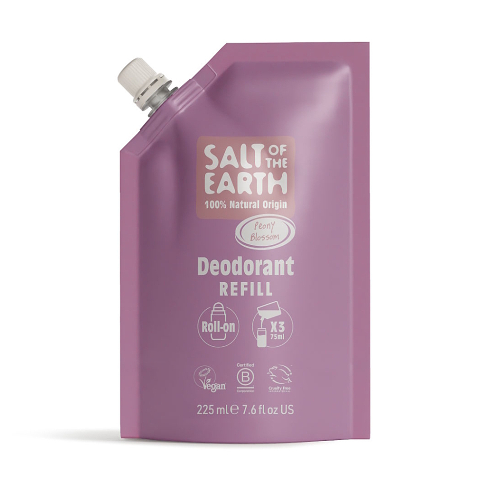 SALT OF THE EARTH Náplň přírodní deo roll-on peony blossom 225 ml