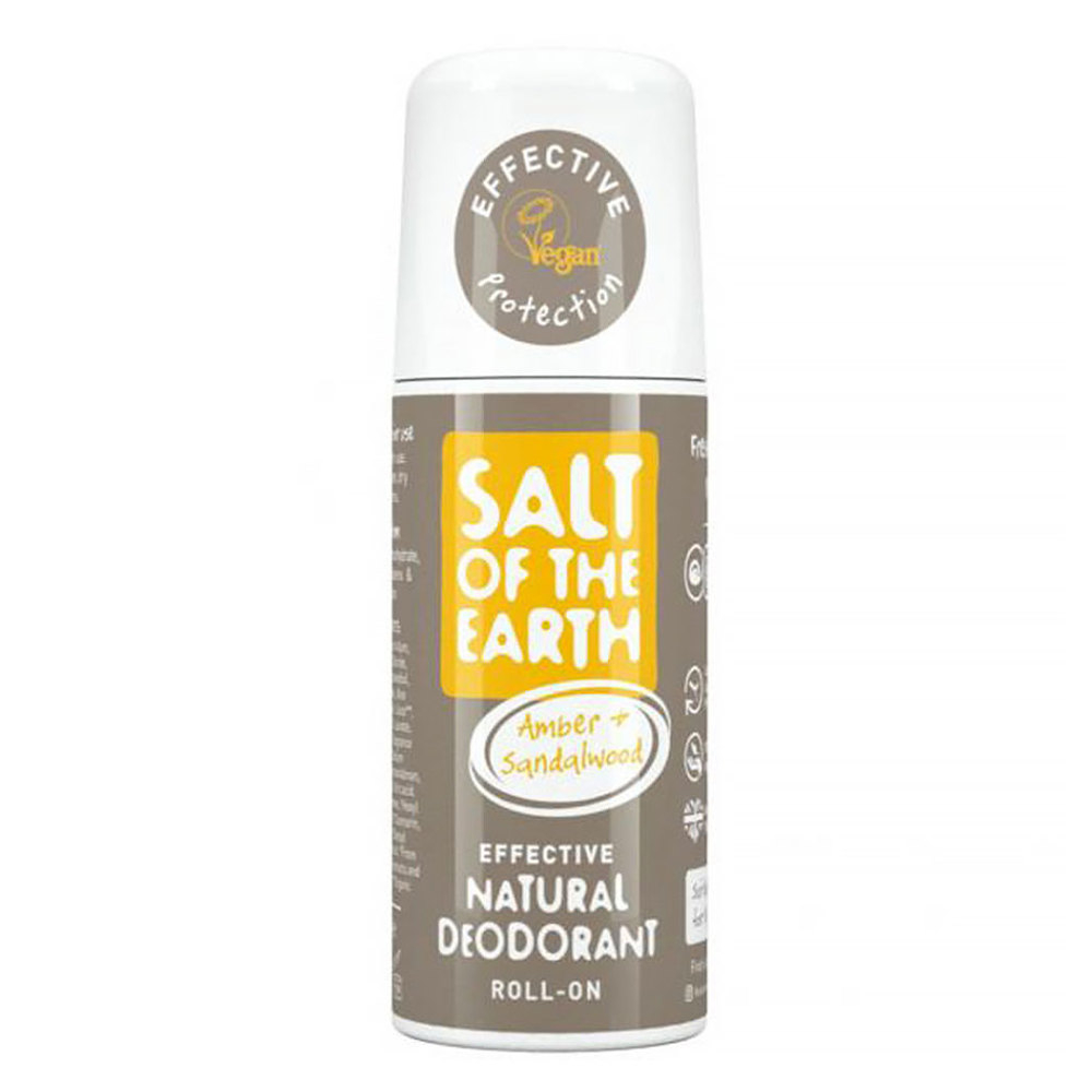 E-shop SALT OF THE EARTH Přírodní minerální deodorant roll-on Amber & Santalwood 75 ml