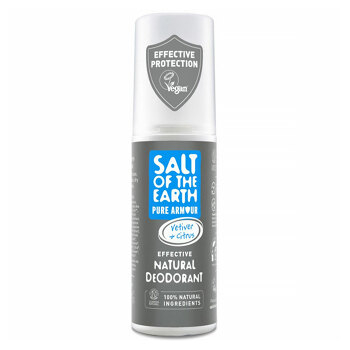 SALT OF THE EARTH Přírodní minerální deodorant spray Pure Armour Vetiver & Citrus pro muže 100 ml