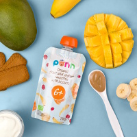 SALVEST Põnn Ovocné smoothie s jogurtem a sušenkami BIO 110 g