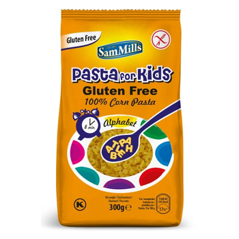 SAM MILLS Bezlepkové kukuřičné těstoviny Písmenka 300 g (Bezlepkové těstoviny)