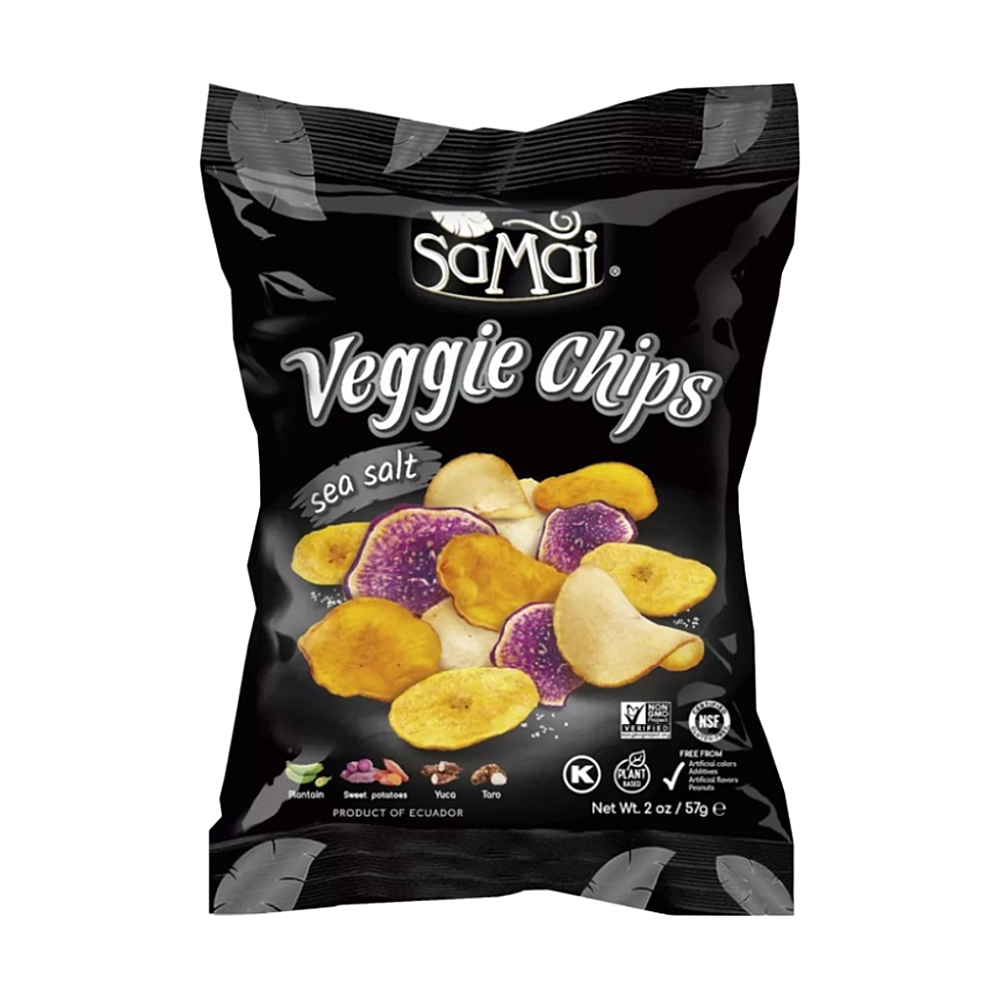 SAMAI Tropické zeleninové chipsy mix s mořskou solí 57 g