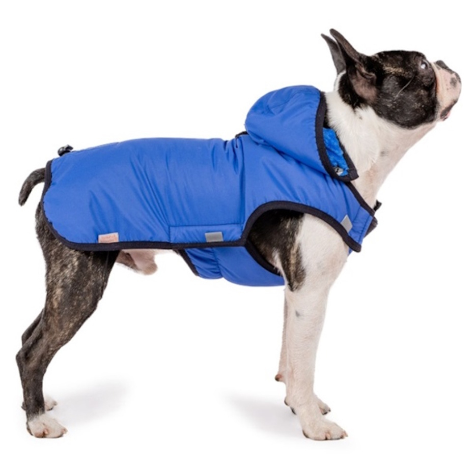 Levně SAMOHÝL EXCLUSIVE Pastel Lux II Sport Zimní vesta pro psy tmavě modrá 1 ks, Velikost oblečku: 28