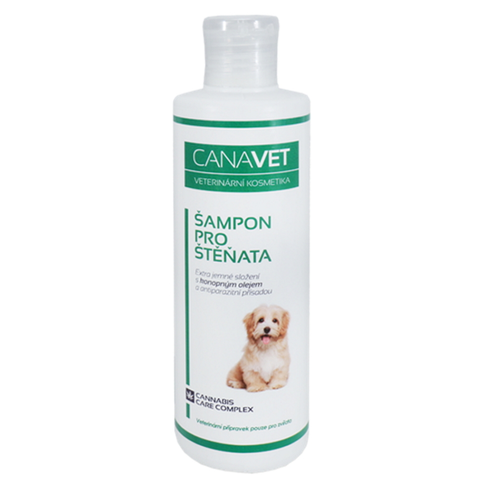 E-shop HERBAVERA Canavet šampon pro štěňata s antiparazitní přísadou 250 ml