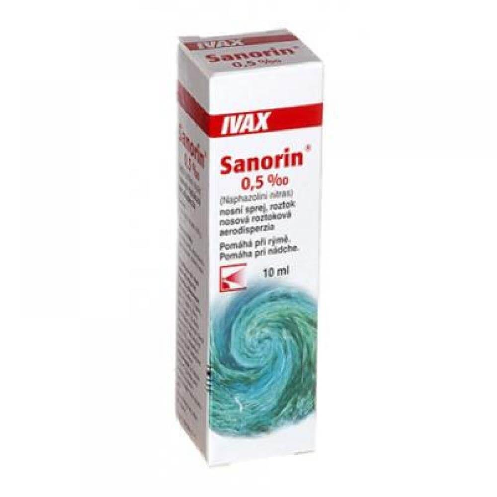 Sanorin 0,5‰ nosní sprej 10 ml | SrovnejLeky.cz