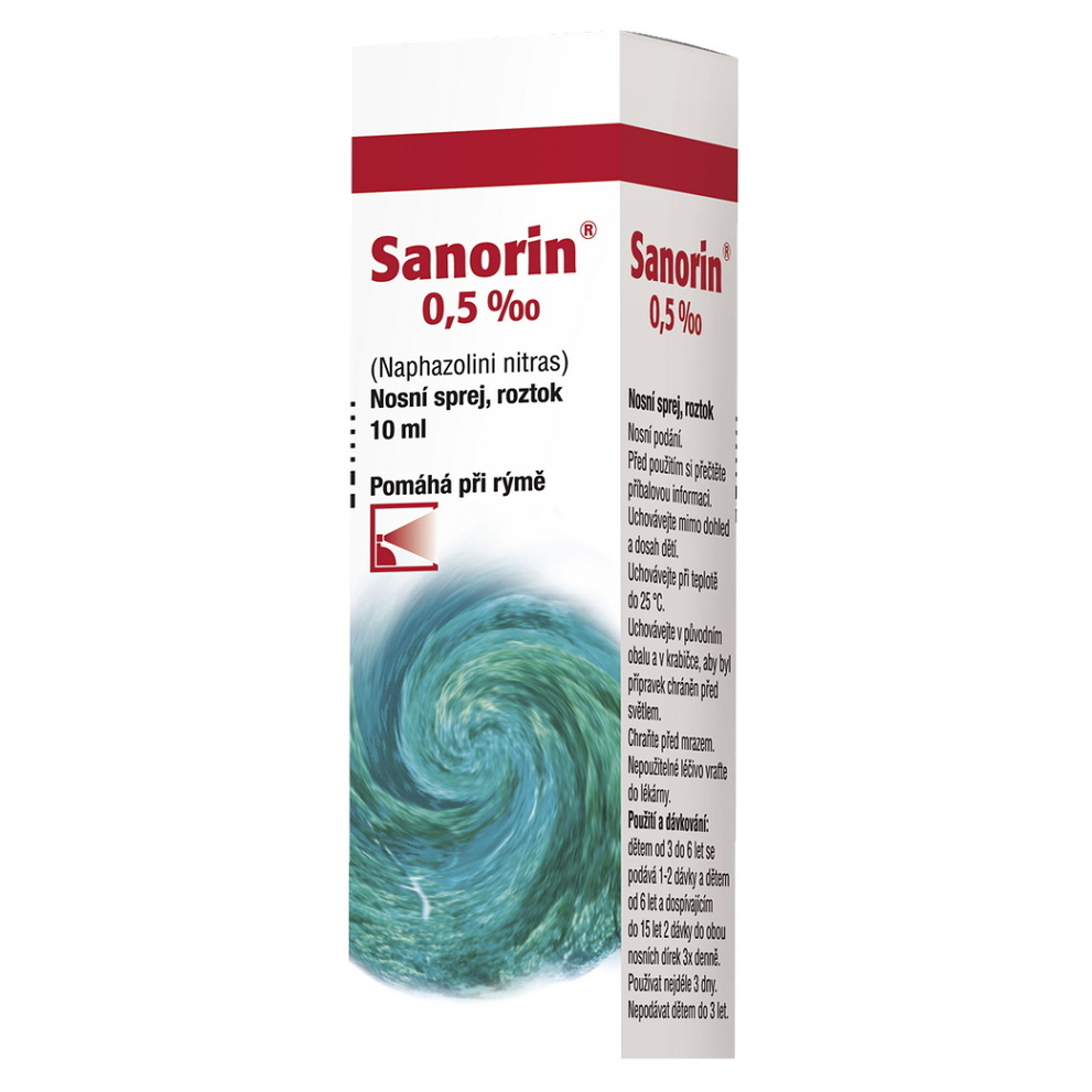 Levně SANORIN 0,5‰ nosní sprej 10 ml
