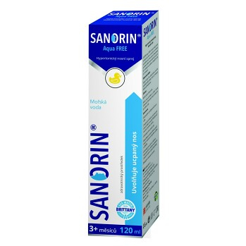 SANORIN Aqua Free nosní sprej 120 ml, expirace
