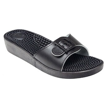 SANTÉ Dámské pantofle černé 1 pár, Velikost obuvi: 36