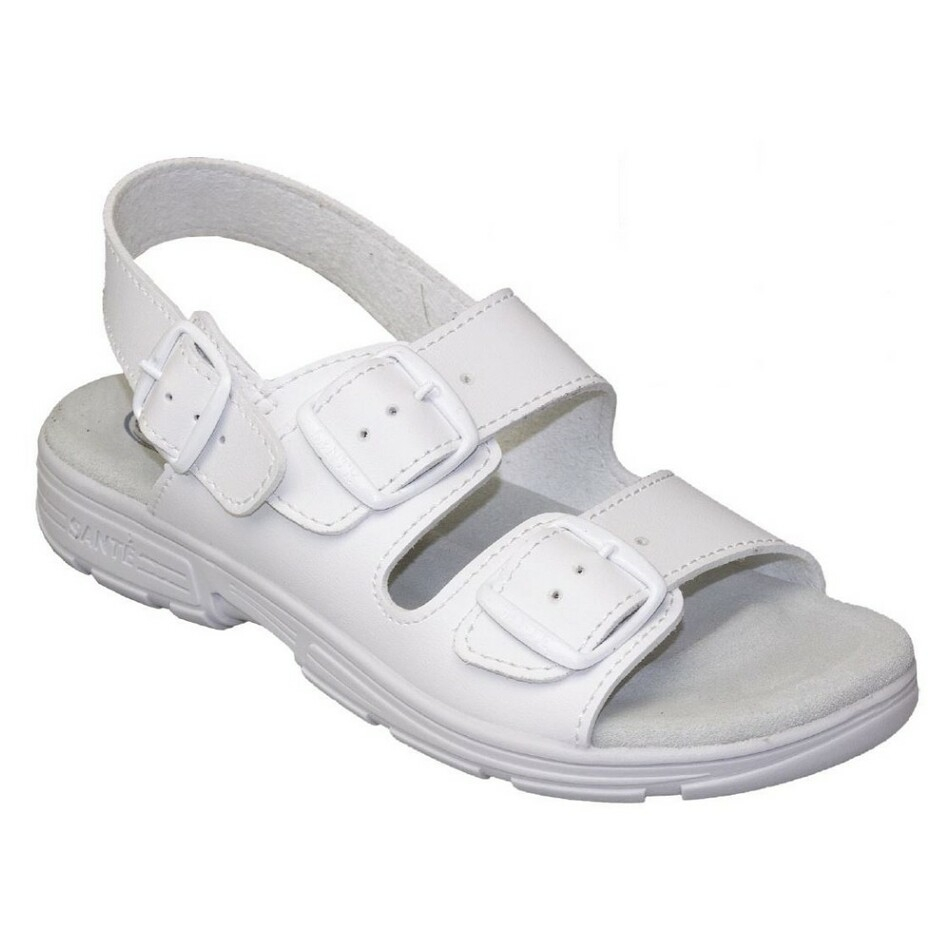 Levně SANTÉ Dámské sandále bílé 1 pár, Velikost obuvi: 41
