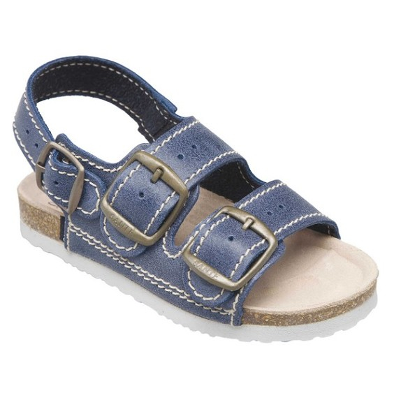 Levně SANTÉ Dětské sandále modré 1 pár, Velikost obuvi: 27