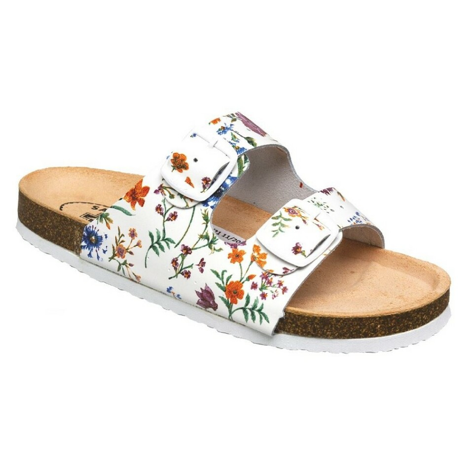 Levně SANTÉ Flora dámské pantofle bílé 1 pár, Velikost obuvi: 41
