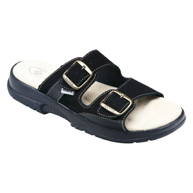 E-shop SANTÉ Pánské pantofle černé 1 pár, Velikost obuvi: 42