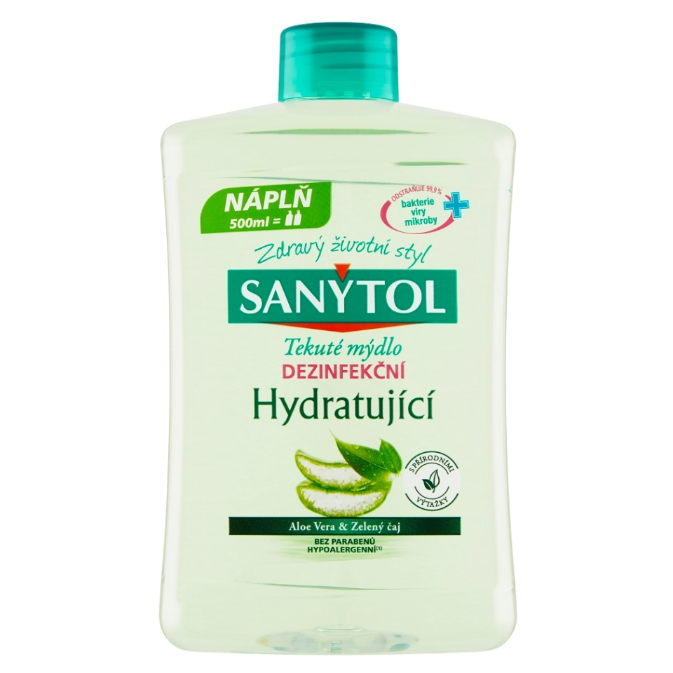 E-shop SANYTOL Dezinfekční mýdlo hydratující náhradní náplň 500 ml