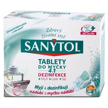 SANYTOL Tablety do myčky 4v1 s dezinfekcí 40 ks