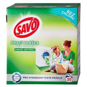 SAVO Bez chloru Universal Prací prášek 20 praních dávek
