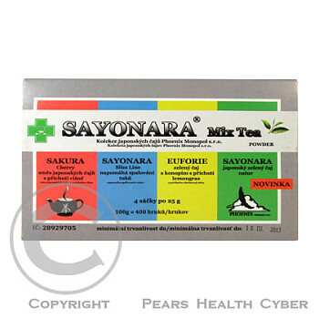 SAYONARA Mix tea 4x25g () - Zelené, Instantní