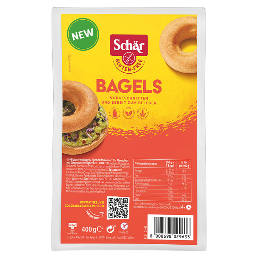 E-shop SCHÄR Bagels bez lepku 400 g
