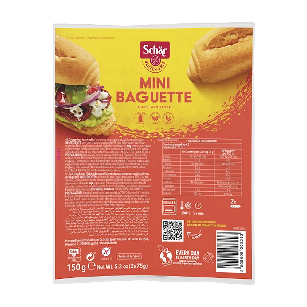 SCHÄR Baguette Mini bezlepkové bagety 150 g