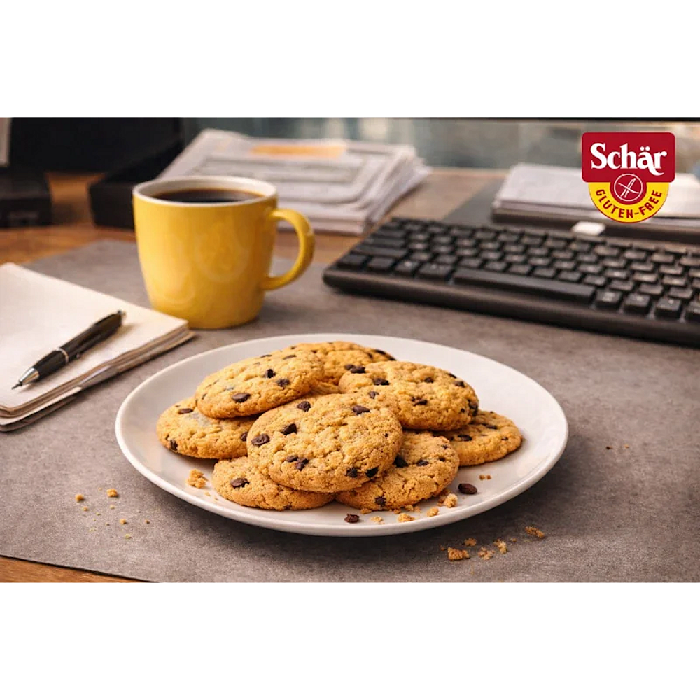 SCHÄR Choco chip cookies sušenky s kousky čokolády bez lepku 100 g