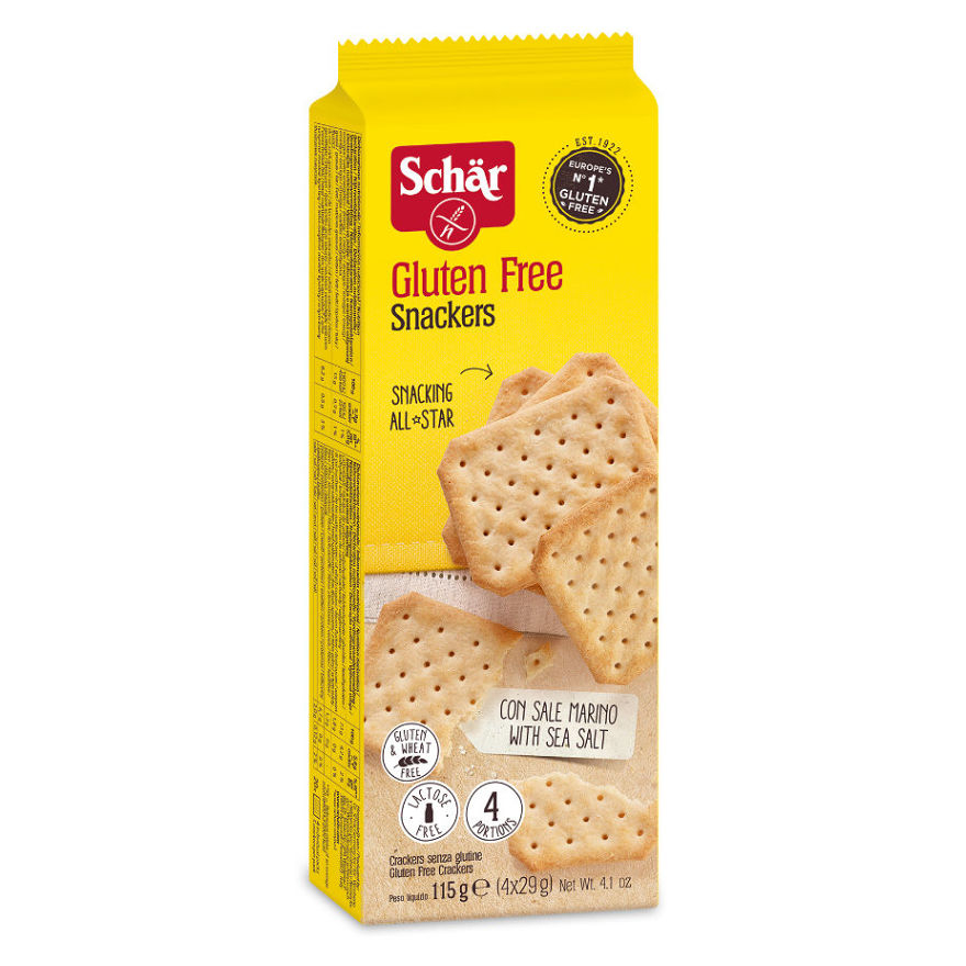 Levně SCHÄR Snackers bezlepkové krekry 115 g