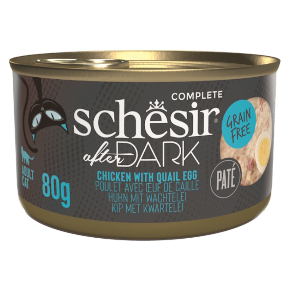 E-shop SCHESIR After Dark Paté konzerva pro kočky kuře a vejce 80 g