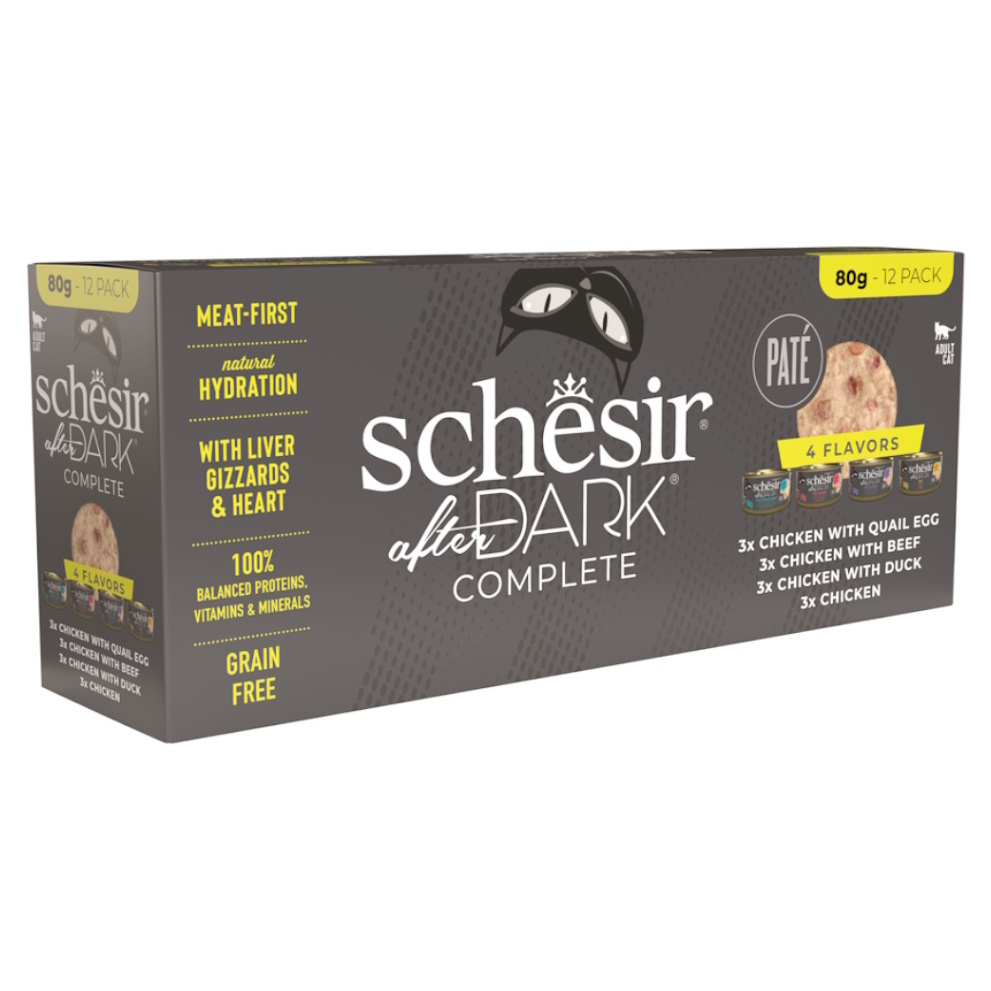 E-shop SCHESIR After Dark Paté Variety konzervy pro kočky 12x80 g