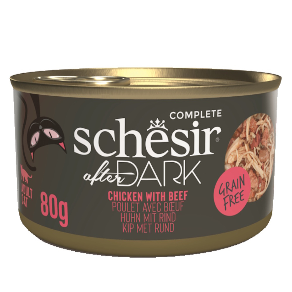E-shop SCHESIR After Dark Wholefood konzerva pro kočky kuře a hovězí 80 g