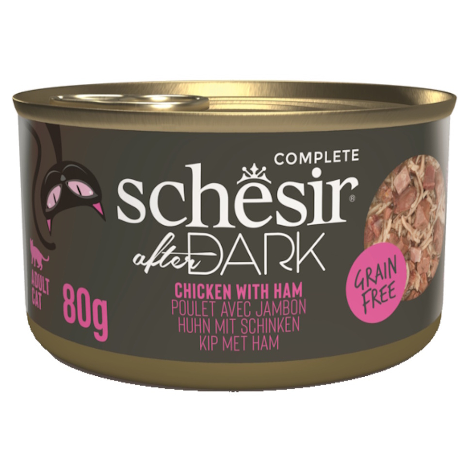 E-shop SCHESIR After Dark Wholefood konzerva pro kočky kuře a šunka 80 g