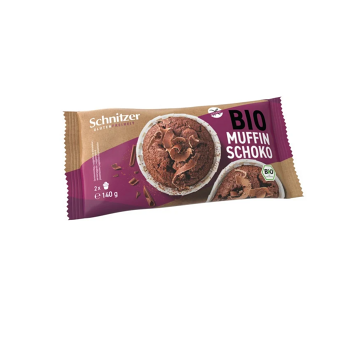 SCHNITZER Muffiny tmavá čokoláda BIO 2 kusy (Bezlepkové moučníky) - BIO