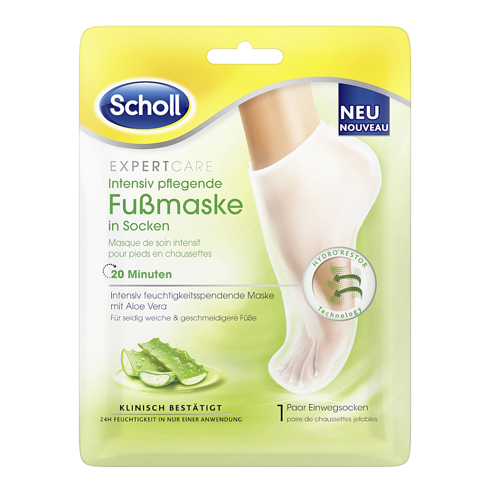 SCHOLL Expert Care Vyživující maska na nohy s Aloe vera 1 pár