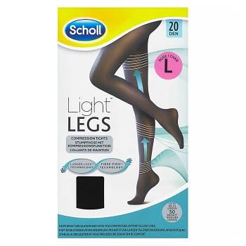 SCHOLL Light Legs Kompresní punčochové kalhoty Black L 20 DEN