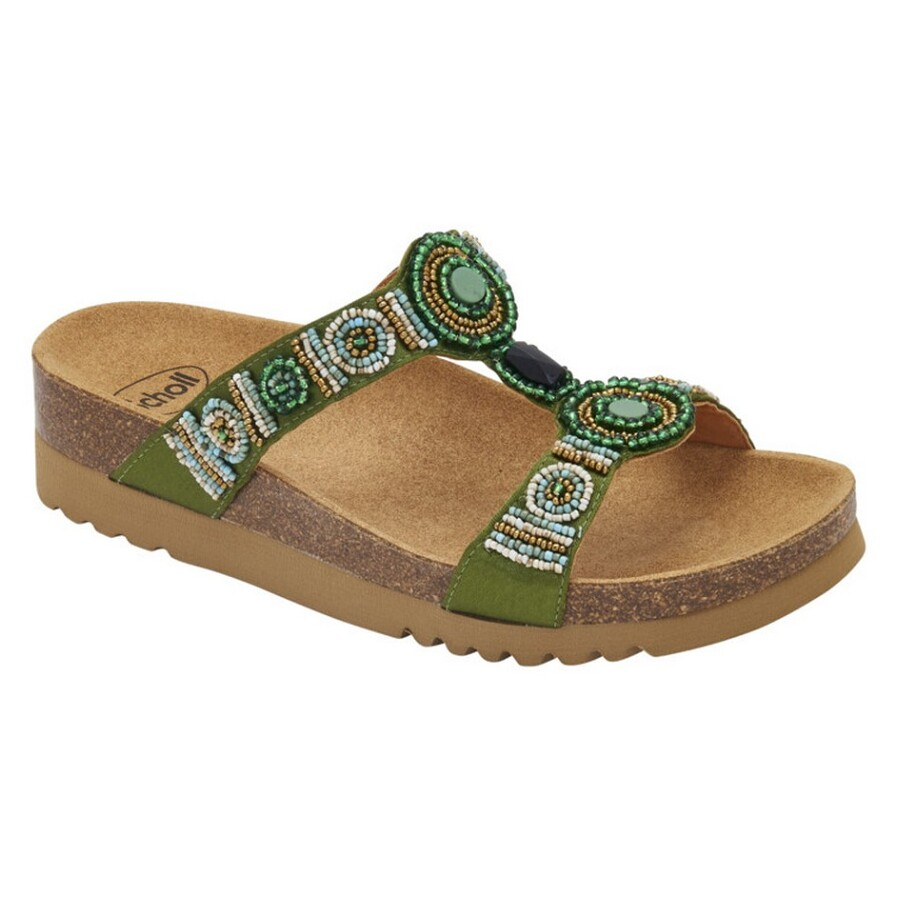 E-shop SCHOLL New bogota wedge dámské pantofle zelené, Velikost obuvi: 38