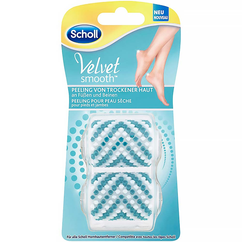 SCHOLL Velvet Smooth Peelingová rotační hlavice 2 ks