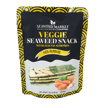 ALLNATURE Seaweed snack s plátky mandlí 25 g