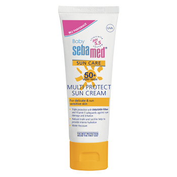 SEBAMED Baby Opalovací krém OF50+ bez parfému 75 ml (Dětské opalovací krémy) - Voděodolné