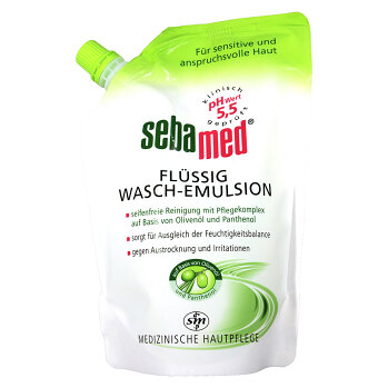 SEBAMED Tekutá mycí emulze s olivovým olejem náhradní náplň 400 ml (Náplně tekutého mýdla)