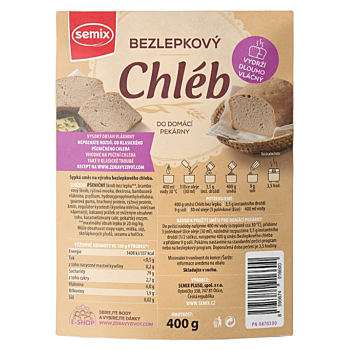 SEMIX Bezlepkový chléb 400 g (Bezlepkové směsi na chléb)