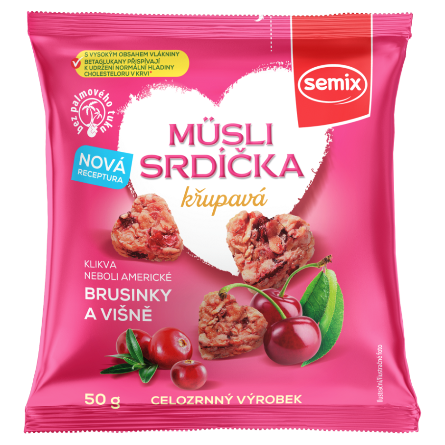 E-shop SEMIX Srdíčka s brusinkami a višněmi 50 g