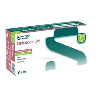 SEMPERCARE Edition nepudrované rukavice velikost L 100 kusů (Jednorázové vyšetřovací rukavice) - Jednorázové, Nesterilní, Nepudrované