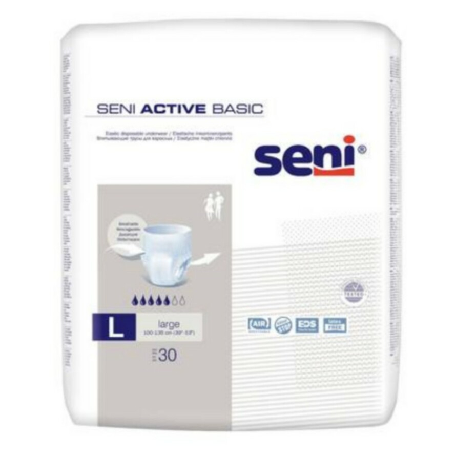Levně SENI Active basic L inkotinenční plenkové kalhotky 30ks